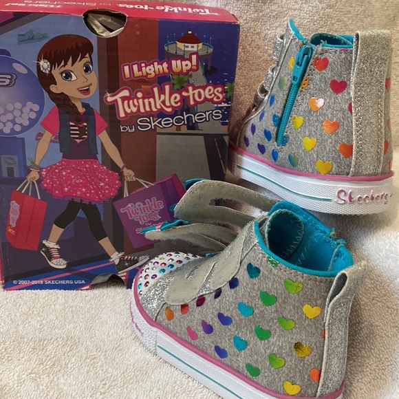 COPY - Twinkle Toes by SKETCHERS Slights Shuffle Lite-Fancy Flutters - Picture 4 of 5